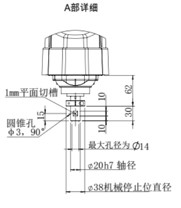丝杆最后装置尺寸图
